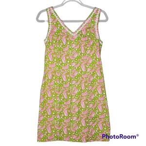 Vintage Lilly Pulitzer Shrimp Cocktail dress sz 6